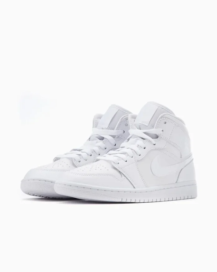 Air Jordan Mid Triple White - imagine 2